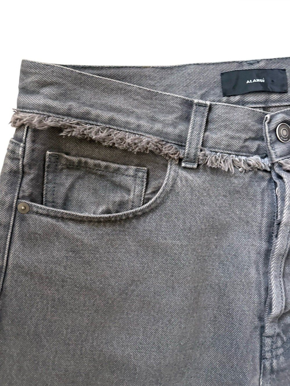 Alanui Made in Italy Free Horizons Jeans Grey Size 26 - Picture 8 of 16